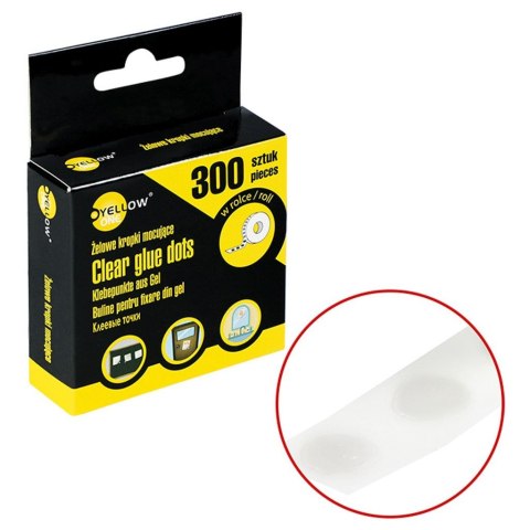 Żelowe kropki mocujące w rolce Yellow One YL-10300