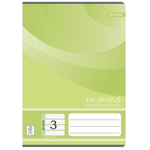 Zeszyt A5 do nauki pisania 3 16k. 70g mix [mm:] 145x208 Rexus (605430)