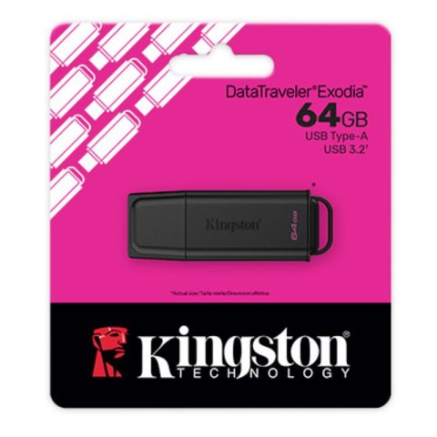Kingston pamięć DataTraveler Exodia G2 | USB 3.2 | 64GB | czarny