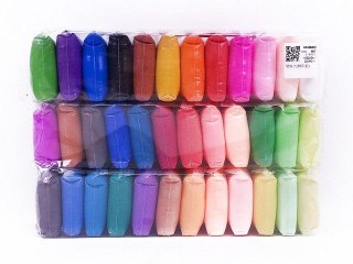 Masa plastyczna dla dzieci pianka 36szt. mix Bigtoys (BPLA8665)