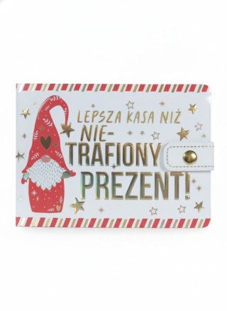 Pudełko na prezent Bożenarodzenie Kukartka (POR-022 BN (Mikołajek))