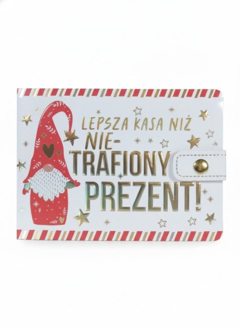 Pudełko na prezent Bożenarodzenie Kukartka (POR-022 BN (Mikołajek))