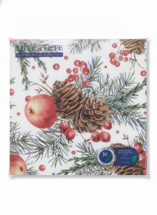 Serwetki BN Berry Branch mix nadruk bibuła [mm:] 330x330 Paw (TL236000)