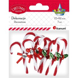 Ozdoba świąteczna Titanum Craft-Fun Series chenillowe laski cukrowe (5739)
