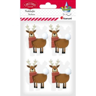 Naklejki świąteczne Craft-Fun Series renifery Titanum (LL-003)