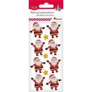 Naklejki świąteczne Craft-Fun Series Boże Narodzenie Mikołaje Titanum (19XQ18-43)