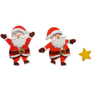 Naklejki świąteczne Craft-Fun Series Boże Narodzenie Mikołaje Titanum (19XQ18-43)